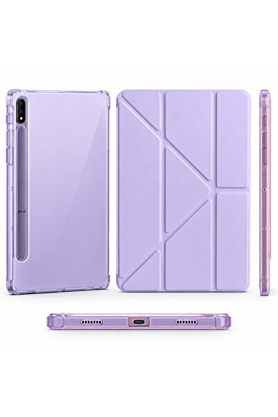 ENNAR Samsung Galaxy Tab S7 FE 12.4 inç SM-T730 SM-T733 Uyumlu Üçgen Standlı ...