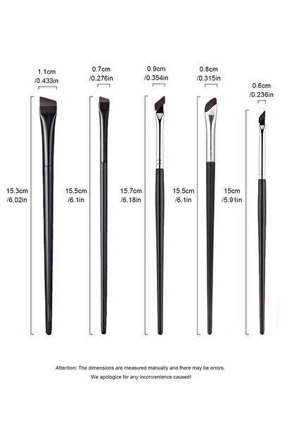 Choice 1 Set of 5 Brushes 1 Set Of 5 Makeup Brushes Blade Eyeliner Brush Lowe...