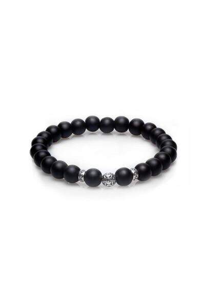 Alnis Atelier Mat Onyx Natural Stone Bracelet Black Gift Boxed