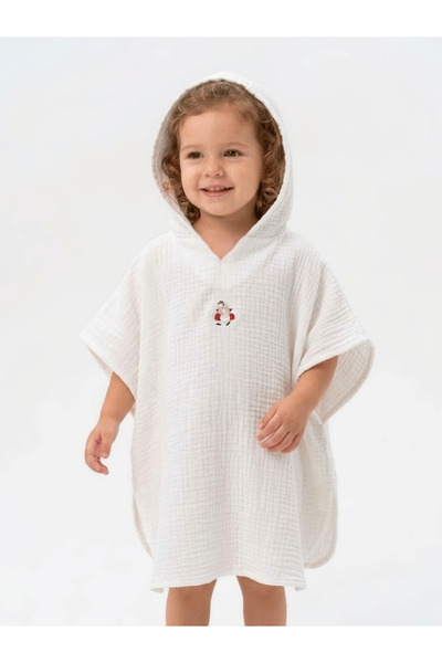 elibaby Özel Penguen Nakışlı %100 Pamuk Müslin Pareo Havlu- Bebek&Çocuk Plaj ...