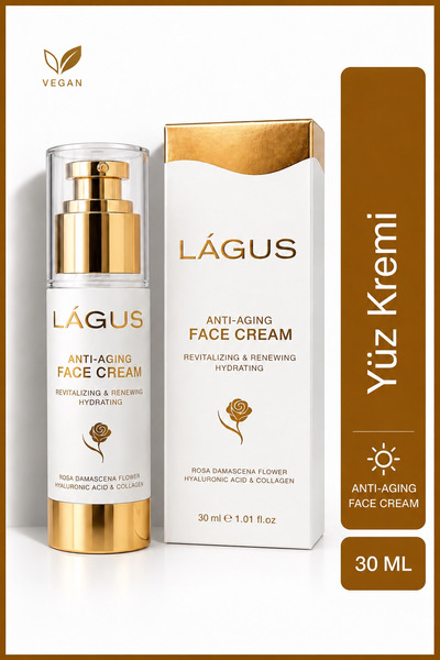 LAGUS Anti Aging Yüz Kremi LÁGUS Dolgunlaştırıcı Yoğun Nem Pürüzsüz Görünüm