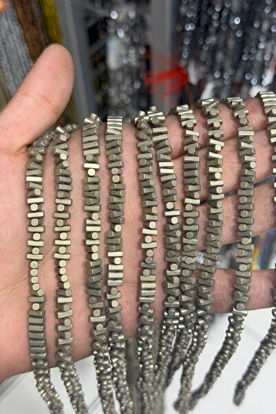 Uçar Doğaltaş Hematit Taşı Dikdörtgen Kesim Sarı 3x5mm Doğal Taş Dizi