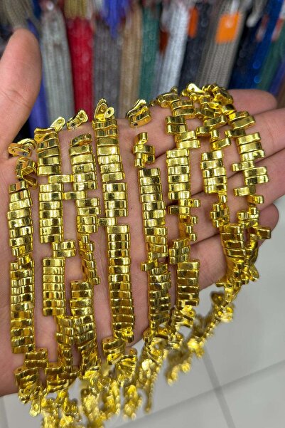 Uçar Doğaltaş Hematit Taşı Altın Sarı 3x10mm Doğal Taş Dizi
