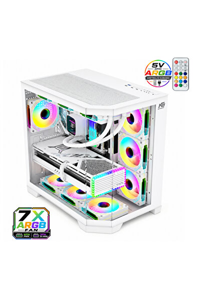 Next Gaming Infinity 7x ARGB Fan Kumanda ve Kontrolcü ATX Boş Bilgisayar Kasa...
