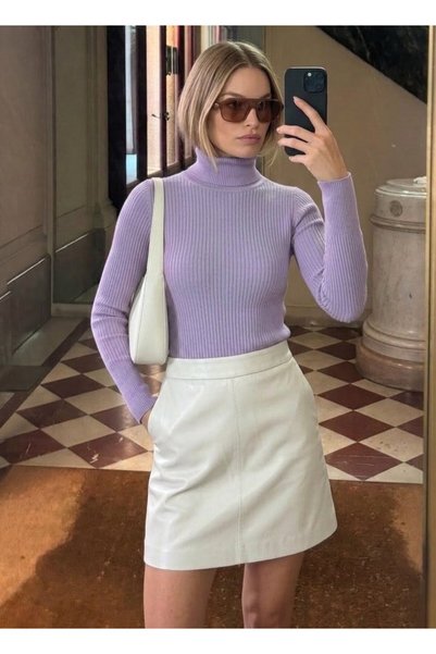 onno style women سترة بياقة صياد الأسماك من فيتيلي