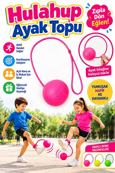 Emrah Gültekin Ayak Topu Hulahop Zıplayan Top 1 Adet Çocuk Denge Koordinasyon...