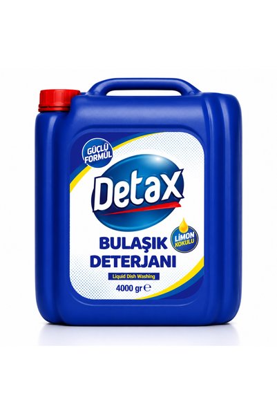 Detax Güçlü Formül Limon Kokulu Sıvı Bulaşık Deterjanı 4000 gr