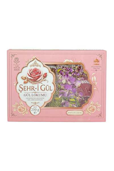 Şehr-i Gül 250 gr. Yapraklı Gül Lokumu