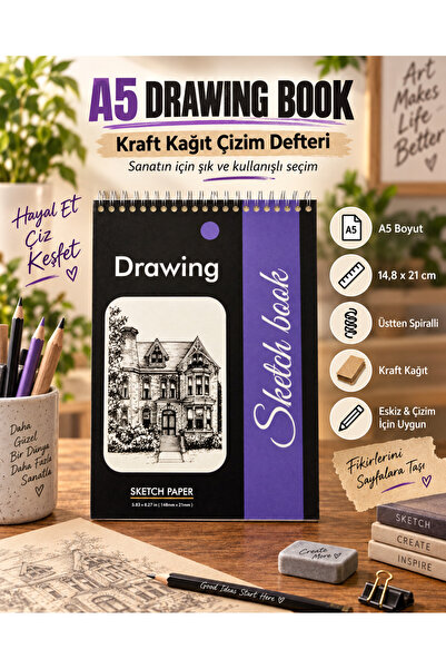 Koala Drawing Pad Sketch Book A/5 Size (14.8cm X21Cm)