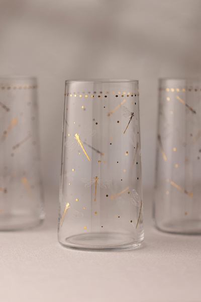 Rakle Dragonfly Set of 4 Soft Drink Glasses 520 Cc