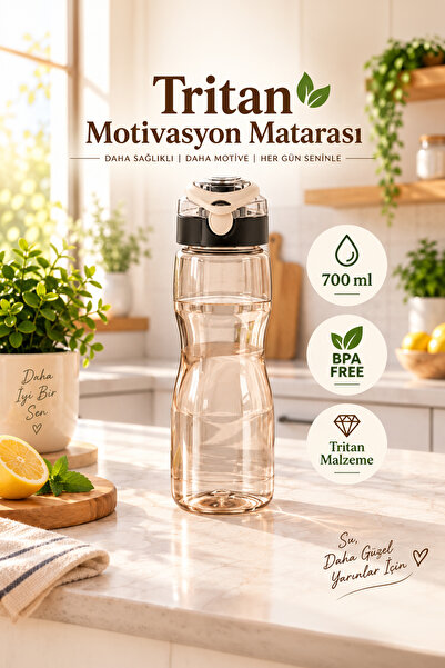 Porsima 911037-1 Bpa Free Motivational Sports Water Bottle Tritan Water Bottl...