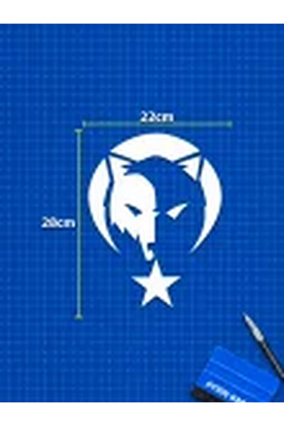 aydın garage Kurt Börü Logo Araba-motosiklet Sticker 22x28cm