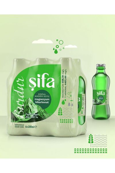 Şifa DOĞAL MADEN SUYU 200ML*24 ADET(MAGNEZYUM 558,58mg/L)