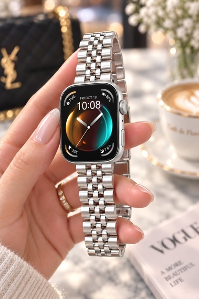 Dexmon Huawei Watch Fit 3 / Fit 4 / Fit 4 Pro / Fit 5 / Fit 5 Pro Uyumlu Paslanmaz Çelik Metal Kordon Kayış
