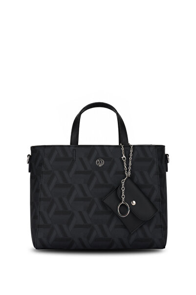 U.S. Polo Assn. حقيبة كتف نسائية باللون الأسود-أسود US26506