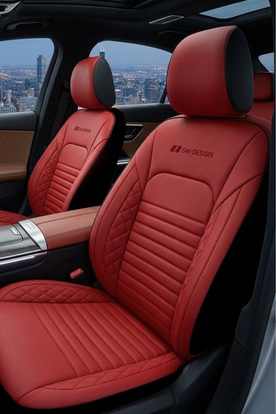 GM-DESIGN İstanbul Serisi Deri Üniversal Oto Koltuk Kılıfı - 5 Koltuk Tam Set