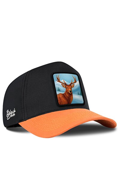 BlackBörk Deer Logo Brick-Black Baseball Cap