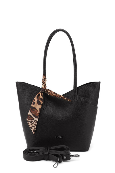 GÖNDERİ(R) Women's Black Puppy Shoulder Bag