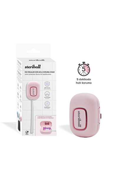Steriball Diş Fırçaları için Akıllı Koruma Cihazı - Pembe