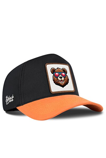 BlackBörk Bear Logo Tile-Black Baseball Premium Hat