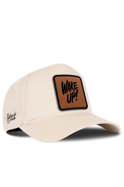 BlackBörk Wake up Logo Beige Baseball Premium Cap