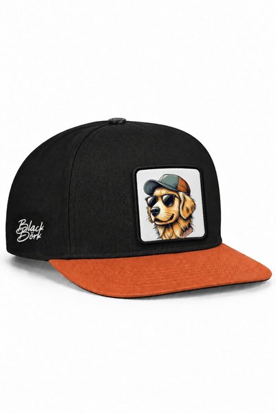 BlackBörk Șapcă Hip Hop Negru-Brichet cu Logo Câine