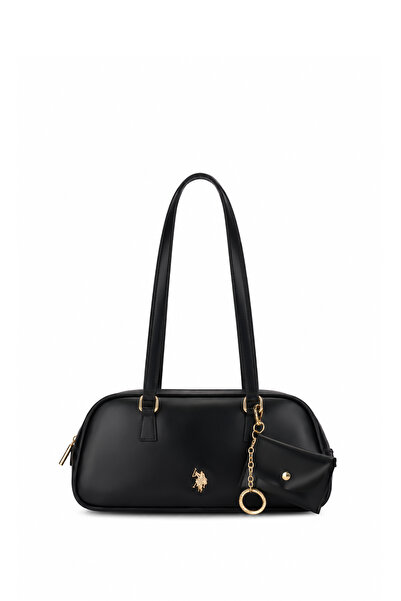 U.S. Polo Assn. حقيبة كتف نسائية سوداء Us26606