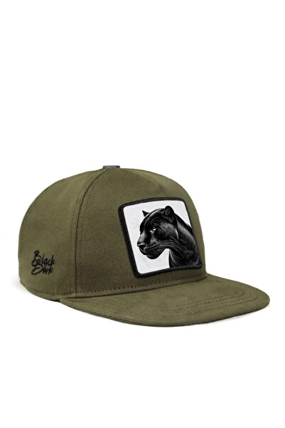 BlackBörk Hip Hop Kids Panther Logo Khaki Children's Hat