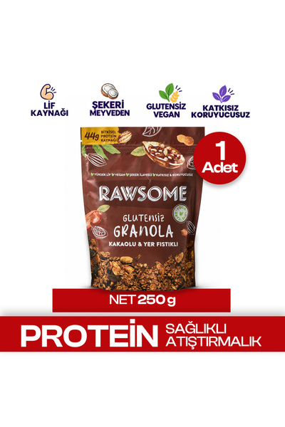 Rawsome Glutensiz Yerfıstıklı Kakaolu Granola 250 g