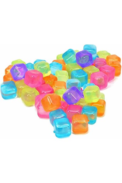 Arma Reusable Freezing Plastic Ice Cube Tray Set 20 Pcs Multi-Color Ice Cube ...