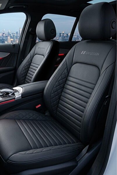 GM-DESIGN İstanbul Serisi Deri Üniversal Oto Koltuk Kılıfı - 5 Koltuk Tam Set