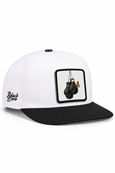 BlackBörk Black-White Hip Hop Hat with Boxing Logo