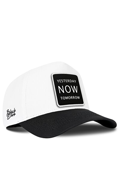BlackBörk Yesterday Now Tomorrow Logo Black-White Baseball Cap