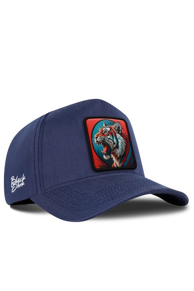 BlackBörk Kaplan Logo Cordura Navy Blue Baseball Cap