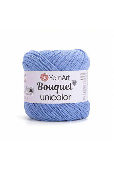 Yarnart BOUQUET UNICOLOR - HAND KNITTED STRING BLUE-3223
