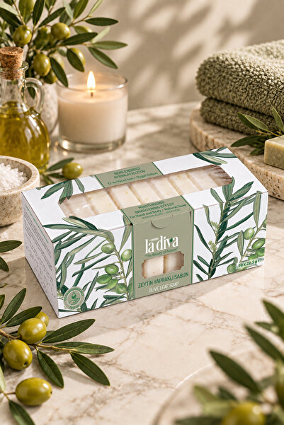 F.Kumanlı La Diva La Diva Doğal Butik Zeytin Yapraklı Sabun 10x22,5 Gr