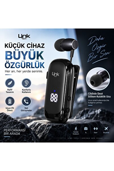thorqart Makaralı Bluetooth Kulaklık V83 Led Ekranlı Kulaklık 20 Saat Kesintisiz Kullanım - Siyah