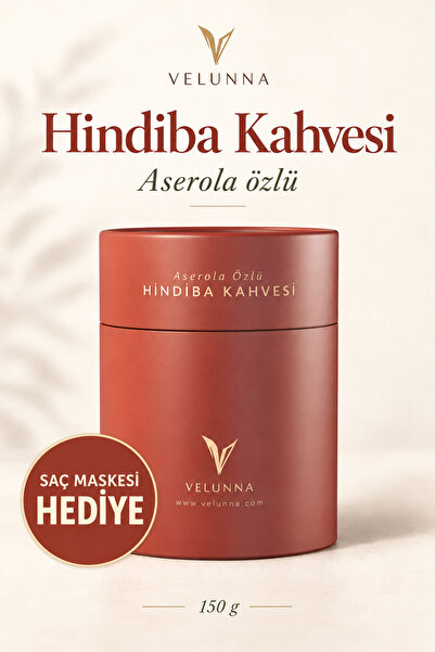 Velunna Aserola Özlü Hindiba Kahvesi 150 g - 30 ml Saç Maskesi Hediyeli
