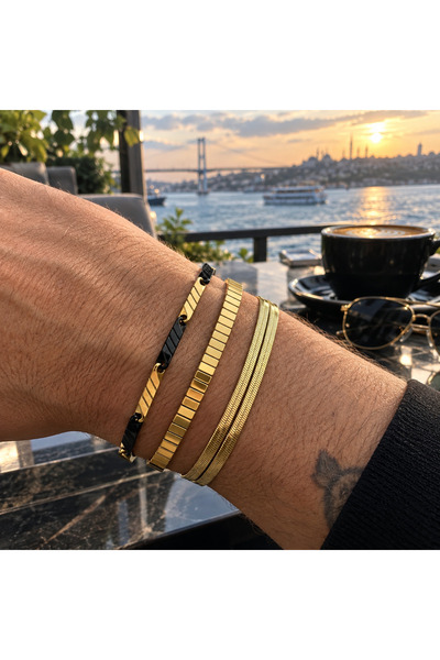Bentini Yeni Sezon Çelik Bileklik Seti