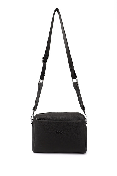 GÖNDERİ(R) Women's Black Long Strap Shoulder Bag