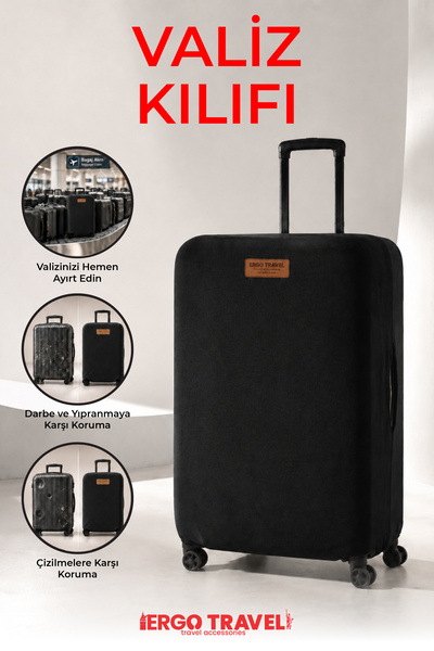 Viscofoam Suitcase Suitcase Protection Case Velvet Case - Black |   Ergo Travel