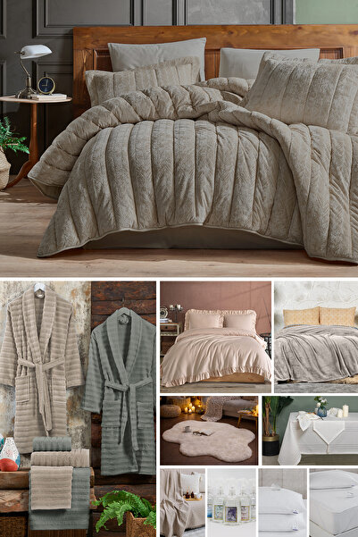 Elart Velvet 48 Piece Dowry Set Camel Hair