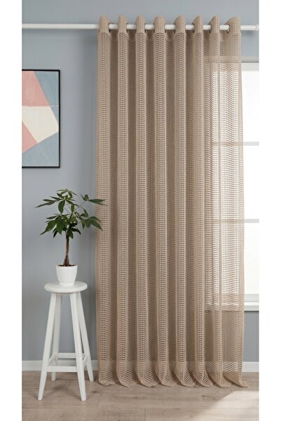 MebelPort Curtain File Tül Perde Kuş gözü Dikim şekli