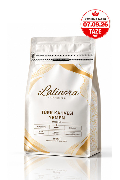 Lalinora Coffee Co Turkish Coffee Yemen Mocha 250Gr (Ground) Qualified