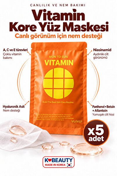 byeolee 5 Adet Yorgun Ciltler Için Vitamin Özlü Cilt Onarıcı Ve Yenileyici Ko...