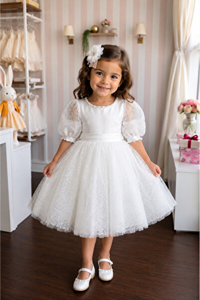 sunshine boutique15 فستان مناسبات ابيض دانتيل من 4 لـ8 سنوات - 8 سنوات الطول ...