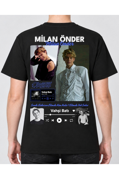 shidumanlar Crush Milan Önder Unisex Bay/ Tişört – Özel Tasarım Baskılı Overs...