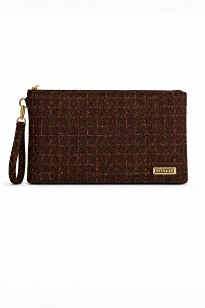 MONAAR Simli Parıltılı Tüvit Clutch Portföy Çanta Tablet Uyumlu