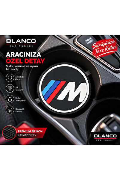 Home Bmw Silicone Cup Holder Coasters Set of 2 In-Car Cup Coasters Accessory ...