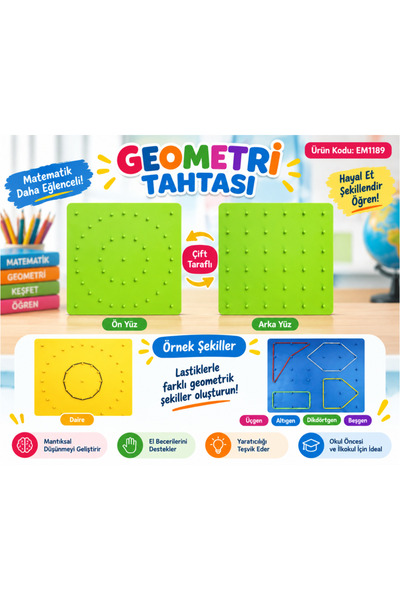 Emin İş Eğitim Geometri Tahtası
